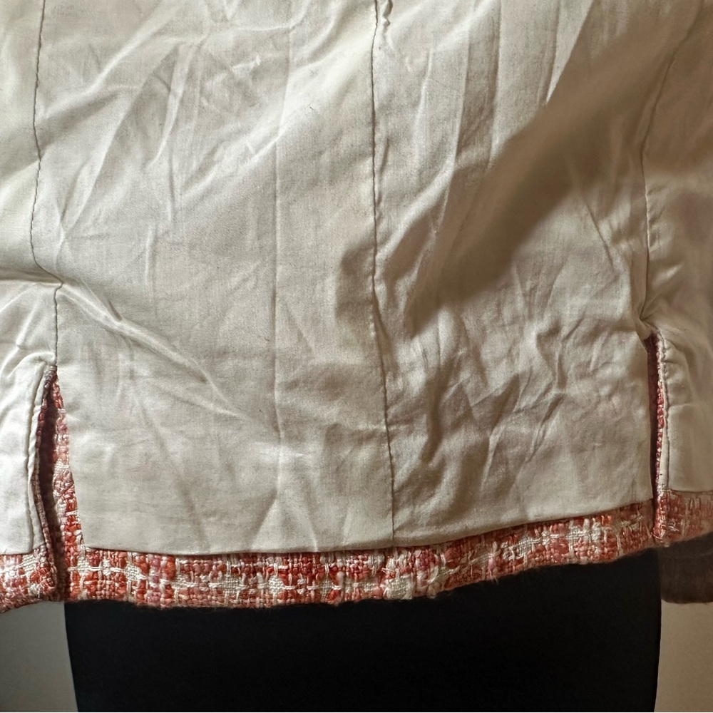 TALBOTS Women’s Plus Size 16WP Cotton 3/4 Length Sleeve Lining Open Front Jacket - Picture 9 of 12